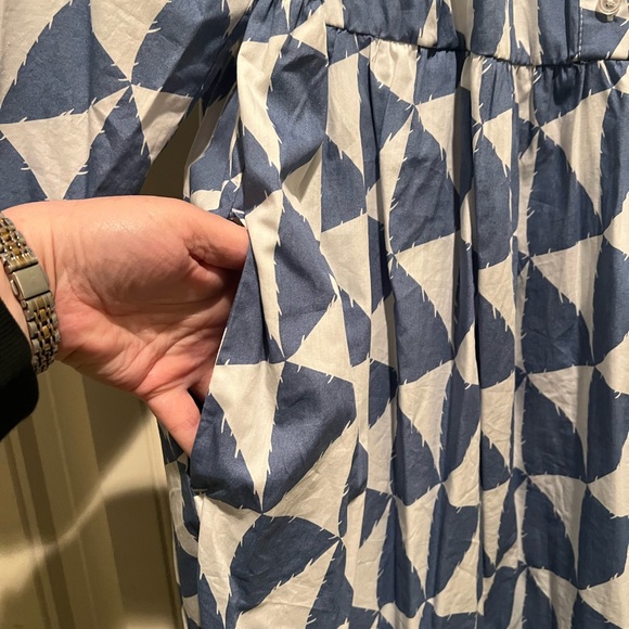 The Bettina Tiered Shirt Dress by Maeve Size 2X Pockets - Picture 6 of 6